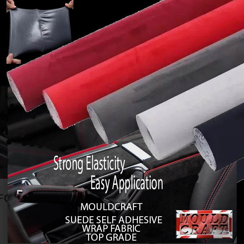 MOULDCRAFT Premier Style Self Adhesive Car Interior Vinyl Car Wrap Faux Suede Fabric