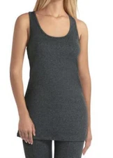 H Halston Studio  Sleeveless Scoop Neck Top Grey Sz M NEW NWT N38