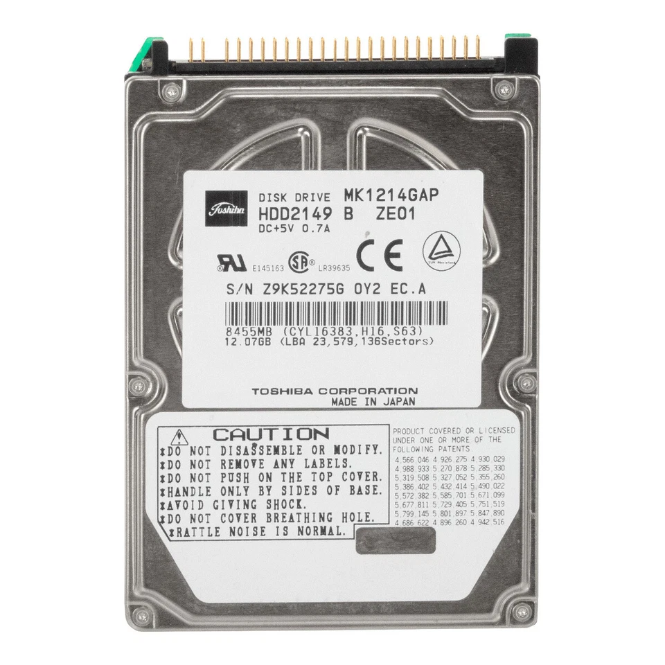 Hard Drive Toshiba MK1214GAP 12GB 4.2K 1MB Ata 2.5'' - Image 3 of 3