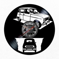 Vinywoody Wanduhr Vinyl Schallplatte R4 Classic 4 Dosen Geschenk Deko