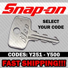 Snap on Tool Box Key Replacement Cut to your Code Y251 - Y500