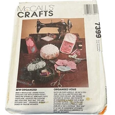 McCalls Crafts Sewing Pattern 7399 For Organizer Bags & Accessories