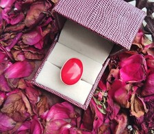 Sizzling Red Coral 925 Sterling Silver Ring,Minimalist Ring,Present For Her 
