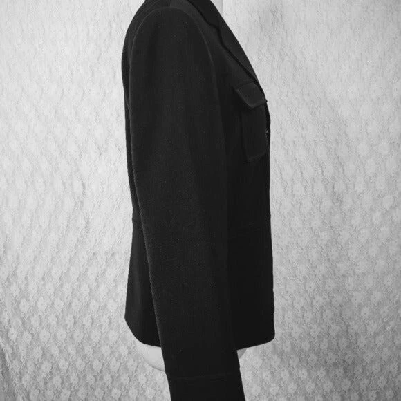 Stresa Blazer Suit Jacket Black size 6P Foto 3 de 4