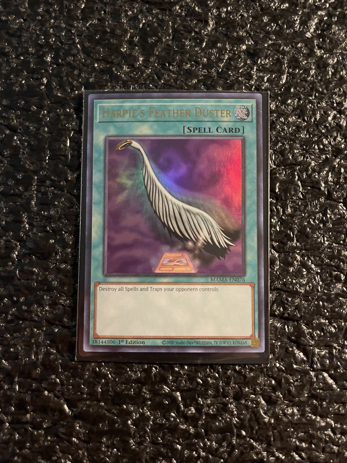 Yugioh! Harpie's Feather Duster MAMAEN076 Ultra Rare 1st Edition
