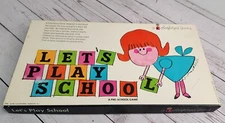 Colorforms Game Lets Play School Vtg Complete Nice Condition Nostalgic 1962
