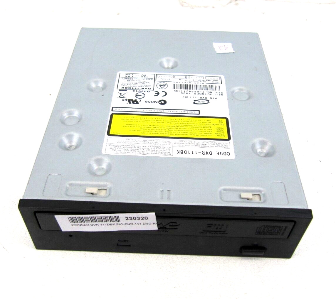 Pioneer DVR-111DBK Dual Layer CD DVD+RW IDE SATA Optical Disk 