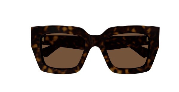 Bottega Veneta BV1212S 002 Havana/Brown Square Women's