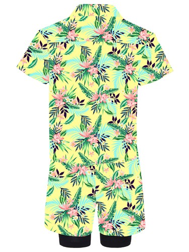 Boy Shirts With Boardshorts Digital Printed Sunsuit Athletic Swimsuit Beachball - Picture 37 of 60