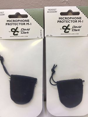 2 each Original David Clark Mike Muff Wind Screen M-1  p/n 18434G-02