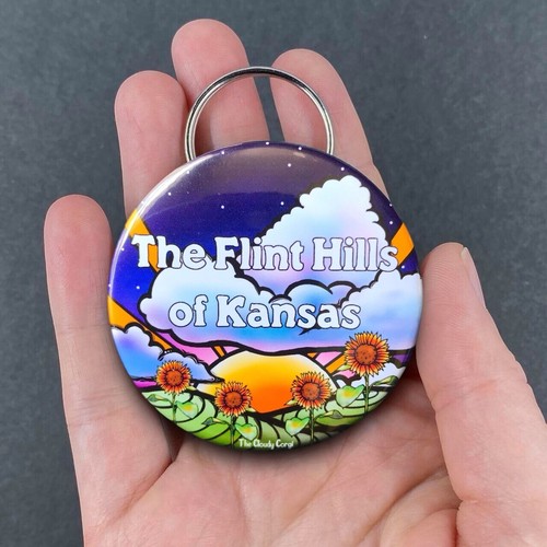Flint Hills Kansas Sunset Bottle Opener Keychain Handmade Accessories - Picture 11 of 20