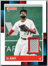 2022 Donruss Baseball 1988 Retro Materials Jo Adell R88M-JA Los Angeles Angels