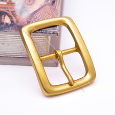 SOLID BRASS LONG QUALITY HEAVY CENTER BAR LEATHERCRAFT BELT BUCKLE INNER 40MM