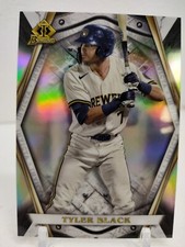 TYLER BLACK REFRACTOR 2022 Bowman Chrome Baseball INVICTA 1:24 SP Brewers