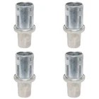 Leyso 4 PCS Adjustable Stainless Steel Bullet Feet for 1-5/8" O.D Tubing, FT-S3
