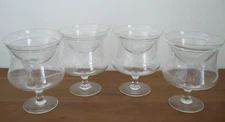 Vintage Nakazato's 15 oz Cocktail Shrimp Glasses Wheat Pattern Set of 4 (8 Pcs)