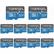 TOPESEL Lot 5/10Pack 32GB Ultra Micro SDHC Class10 TF Memory Cards For Camera PC
