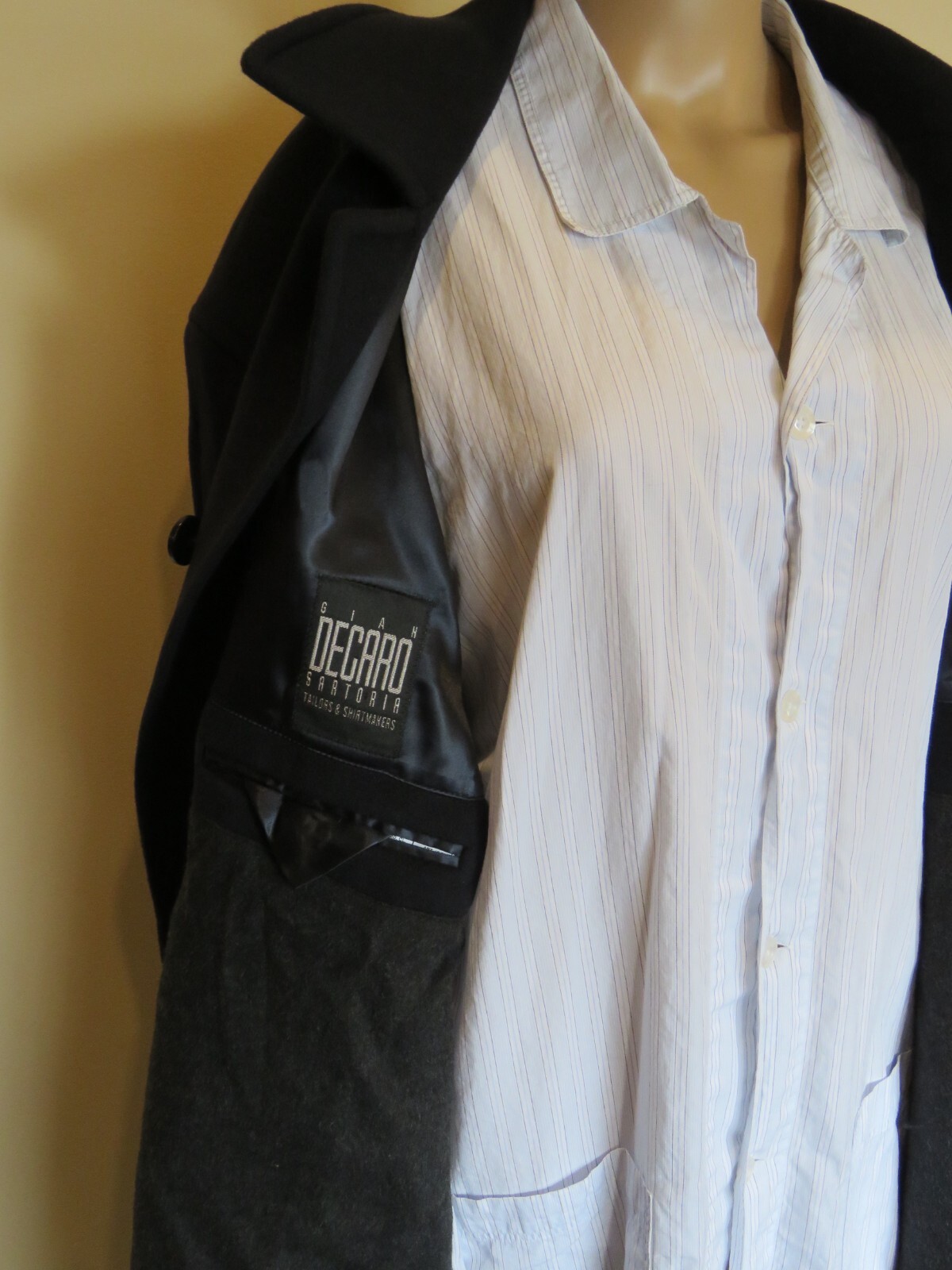 Stylish Button Down Cashmere Wool GIAN DECARO SAR… - image 6