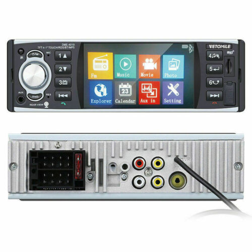 4''1 Din Car Radio+Camera Stereo Mirror Link MP5 Player AUX AM/FM/RDS Bluetooth - Picture 6 of 12