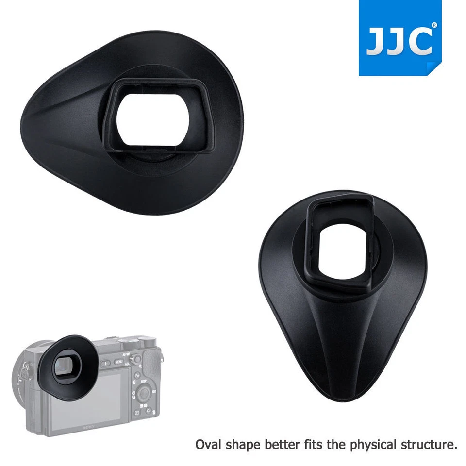 JJC Oval Soft Eyecup for Sony A6300 A6000 NEX-6 7 as FDA-EP10 Eyeglasses User - Image 2 of 4