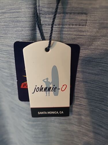 Nuevo con etiquetas Polo Johnnie-O Lake Blue Huron 1898 Oak Tree para hombre talla grande JMPO4690 - Imagen 3 de 7