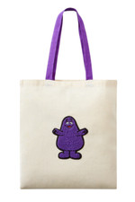 McDonald&rsquo;s Grimace Chenille Patch Tote Bag - NEW