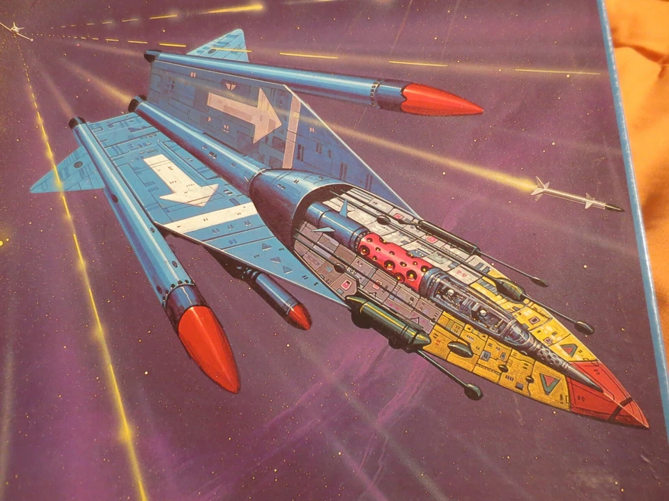 Rompecabezas láseres ardientes Waddingtons Space Adventure de colección raro Foto 3 de 4