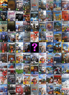 ÜBERRASCHUNGSSET 6 PC SPIELE NEU 6 Zufalls Games CD ROM Paket Action Wimmelbild