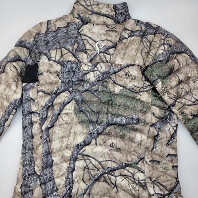 Prois Womens Mothwing Mountain Mimicry Camo Down Jacket Size Large