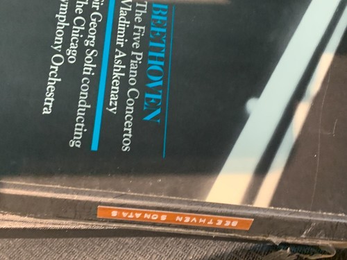 Beethoven 5 Conciertos para Piano Ashkenazy Solti CSO 4 LP Set ENVÍO GRATUITO PUEDE EE. UU. - Imagen 2 de 3