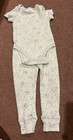 2 Disney Outfits Pink Minnie Mouse Short Set Sage Thermal Set 18 Mos — photo 2