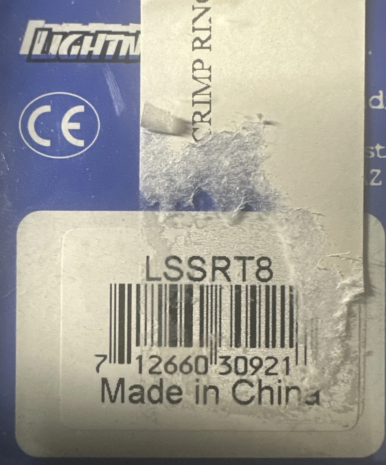 (4) Power/Ground Wire Ring Terminals Nickel 8 Ga Gauge 5/16" Connector Car Audio - Image 3 of 4
