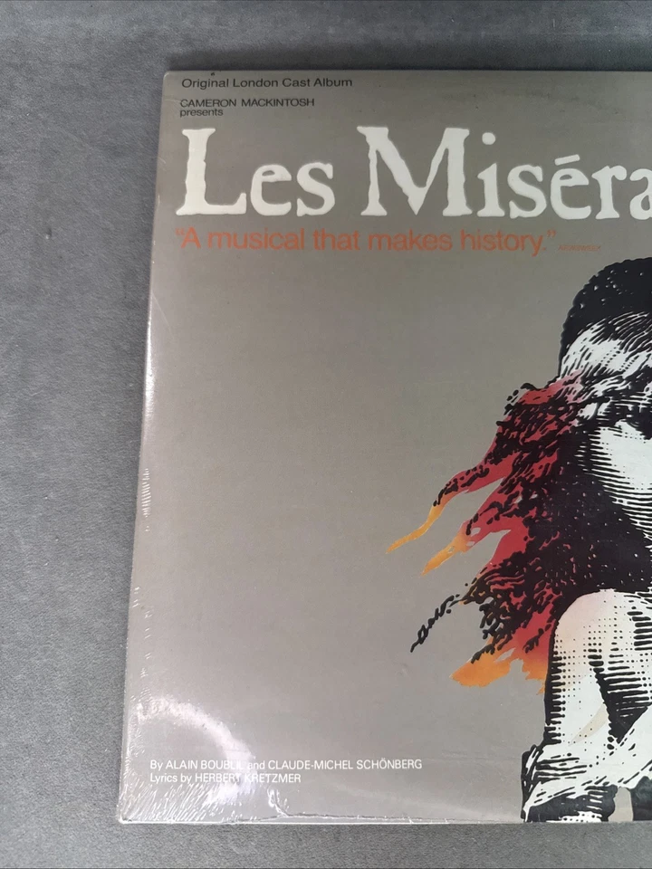 LES MISERABLES ORIGINAL LONDON CAST ALBUM 1985 2-LP SET OOP RELATIVITY PRINT NEW - Image 2 of 4