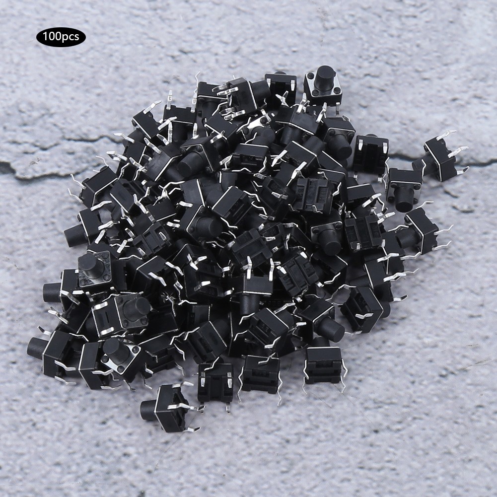 6x6x7mm 100pcs Momentary Tactile Push Button Switch Mini Micro Tact Switch A BST
