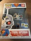 Funko Pop! Cyborg Superman #346 SDCC LE Real Con Sticker