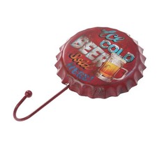 Retro Wrought Iron Hooks Key Holder Rack Chinese Style Wall Bottle Cap