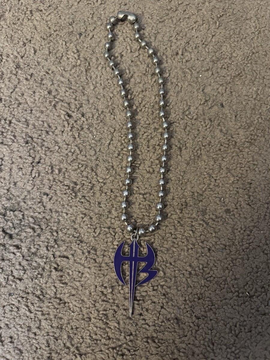 WWE Hardy Boyz Necklace Matt, Jeff Hardy Pendant AEW WWF Purple