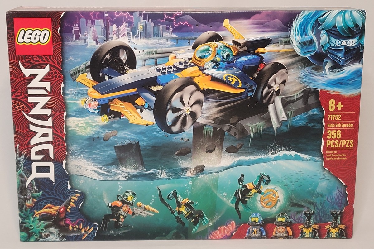 LEGO 71752 Ninja Sub Speeder Ninjago scuba Cole Jay Maaray Guard