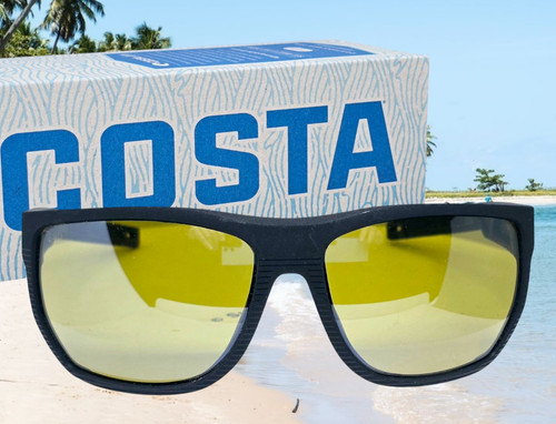 Costa del Mar Sonnenbrille schwarz/sonnenaufgang silber verspiegelt SANTIAGO polarisiert 580G NEU - Bild 6 von 10
