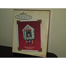 Hallmark Keepsake Ornament 2002 Special Cat Photo Holder Picture Frame Stocking