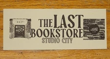 THE LAST BOOKSTORE~BOOKSHOP ADVERTISING PROMO BOOKMARK~STUDIO CITY~CALIFORNIA