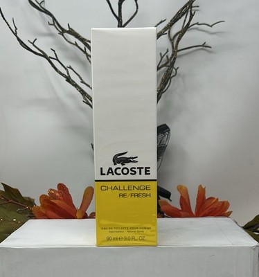 Sealed Lacoste Challenge Re/Fresh 3oz Eau de Toilette for Men