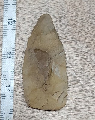 WELL USED AUTHENTIC ARKANSAS STEMMED KNIFE NICE ARTIFACT SPEAR STONE TOOL