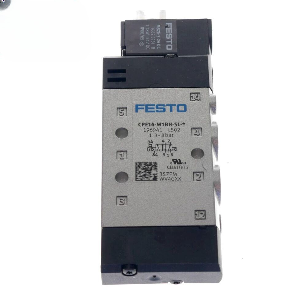 New Festo CPE14-M1BH-5L-1/8 196941 Solenoid Valve