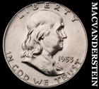 1953-D Silver Franklin Half Dollar - FBL - Choice Gem Brilliant Unc+++  #i1024