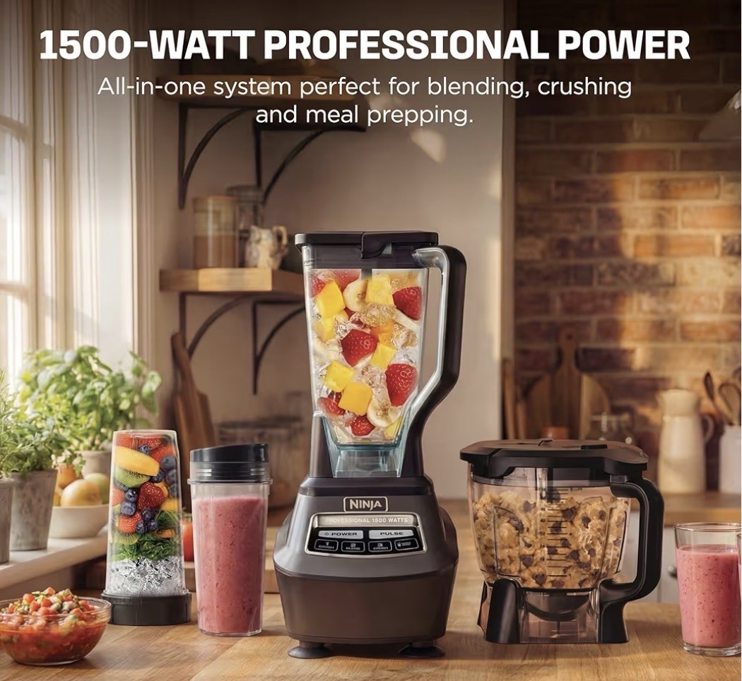 Ninja BL770 Kitchen System Blender Food Processor 1500W