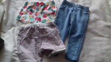 Baby Girls Summer Jeggings & Shorts Bundle - Age 9-12 Months