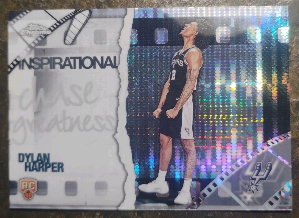 2025-26 Topps Chrome Dylan Harper Inspirational Pulsar Refractor RC SSP