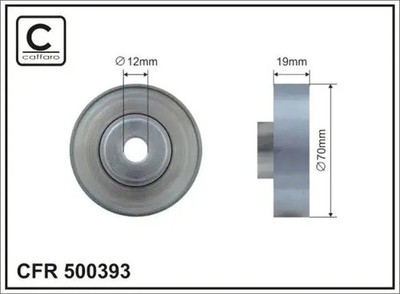 Keilriemenscheibe Metall 500393 CAFFARO für SUZUKI SWIFT II Schrägheck BALENO