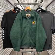 Vintage 2000's Green Honda Racing Embroidered Fleece Jacket
